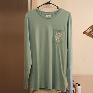 Champion Men's Green Long Sleeve‎ Tee. Sz.M.